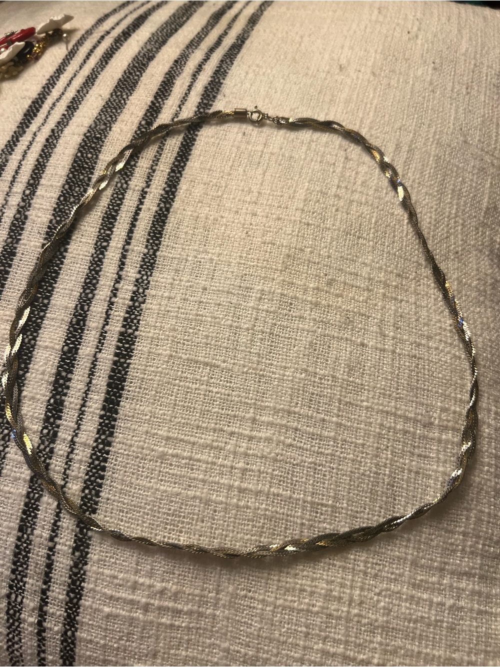 Twisted Rope Chain Necklace in Two-Tone Gold and Silver